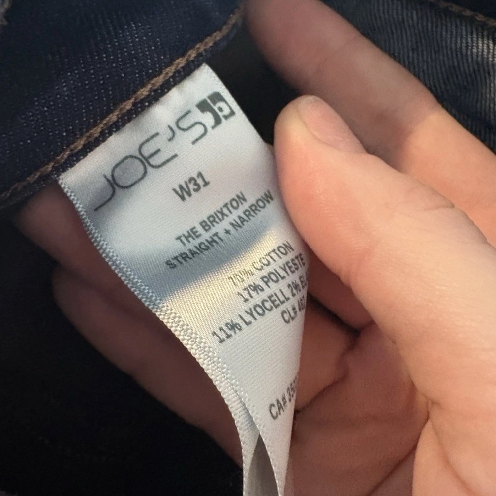 Joe's Jeans Dark Indigo The Brixton Straight-Narrow - Picture 2 of 2